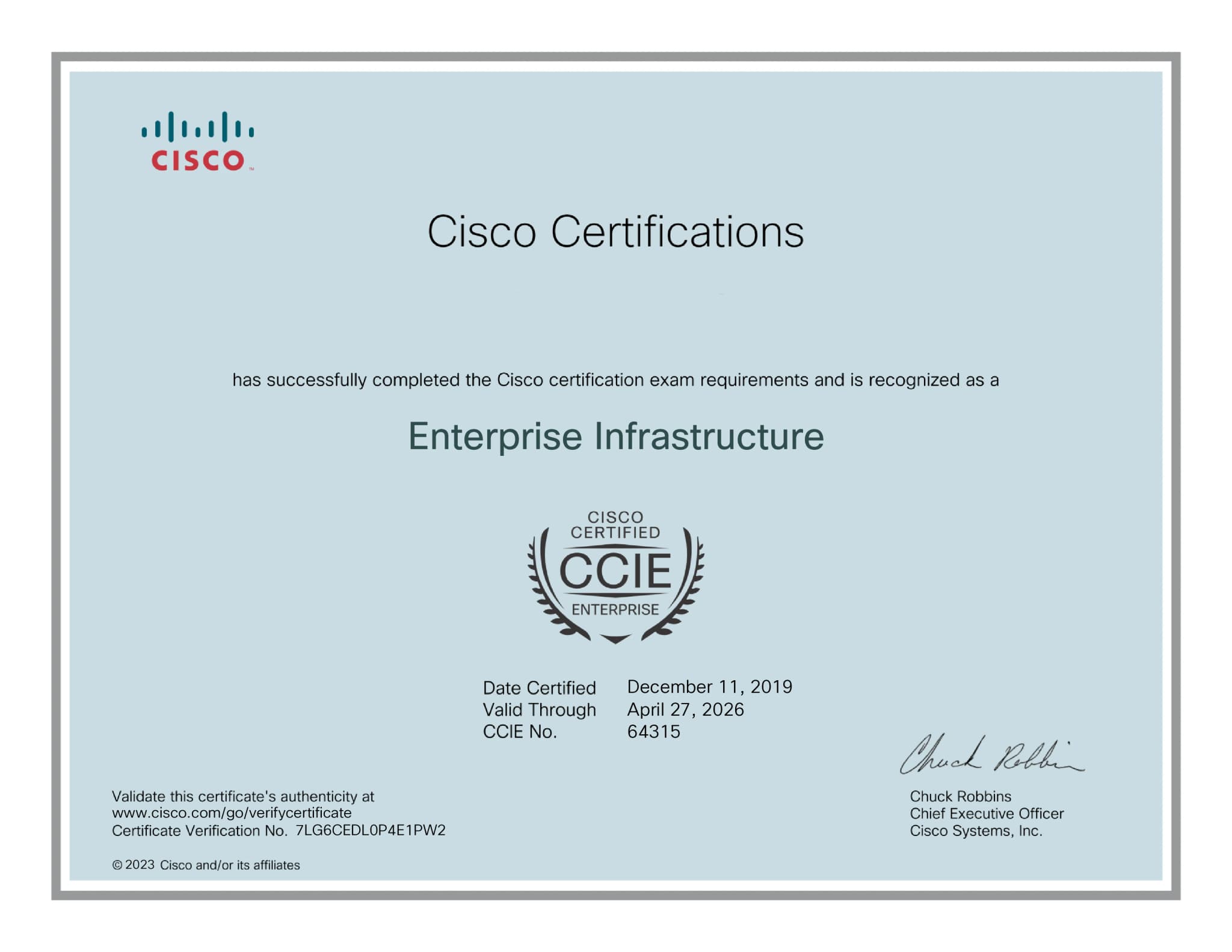 Enterprise Infrastructure by Cisco