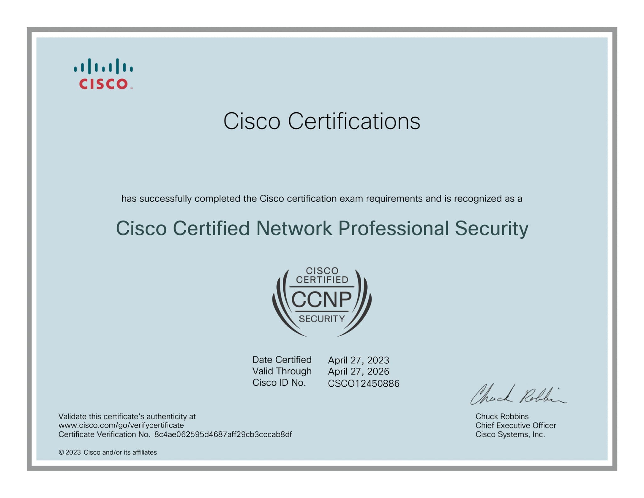 Cisco Certified Network Professional Security