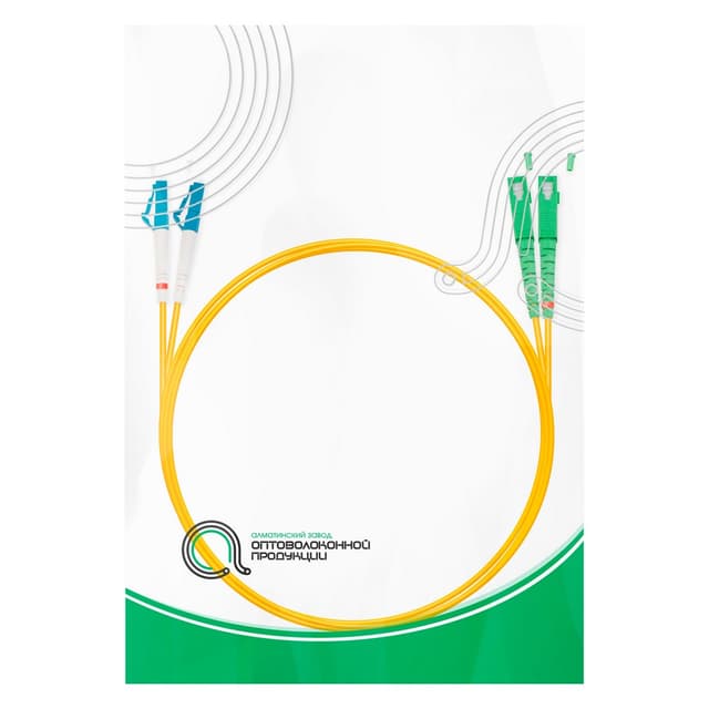 Патч корд оптоволоконный,, SC/APC-LC/UPC SM 9/125 Duplex 3.0мм 1 м, LSZH