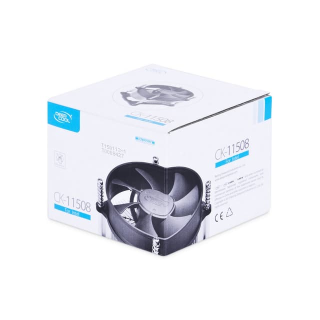 Кулер, Deepcool, CK-11508 DP-ICAS-CK11508, Intel 1200/115х, 65W, 92мм, 2200±10% об/м, 42.35CFM, 30.1dB(A), 3pin, 95х95х69,5мм, Чёрный