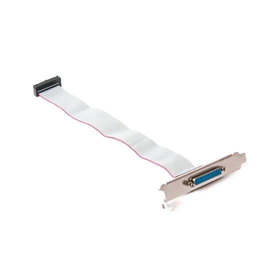 Удлинитель, Deluxe, DLC-LPT, LPT Support Standard Parallel Port (SPP), Enhanced Parallel Port (EPP) & Enhanced CapabilityPort (ECP) на 1 порт, 0.5 м., (Металлическая планка на заднюю часть корпуса)