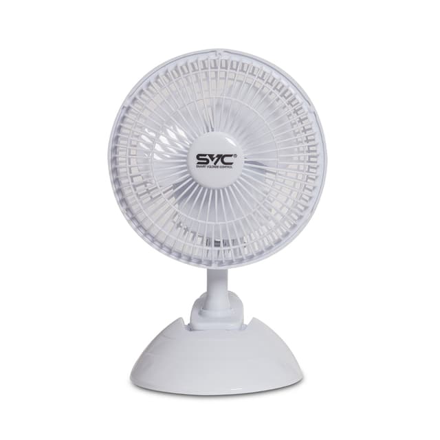 Вентилятор, SVC, AFP-620, Настольный, Площадь обдува: 10м2, Мощность: 20Вт, Диаметр: 6", Количество скоростей: 2, Регулировка наклона, Белый