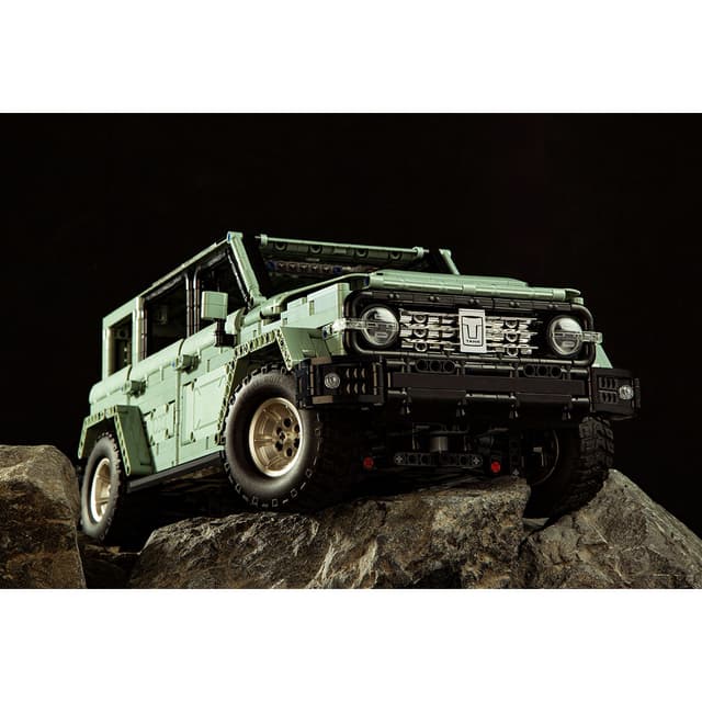 Конструктор, ONEBOT, OBTK300CH, Building Block Off-Road Vehicle-Tank 300, 14+, 2500+ деталей, ABS, PC, Зелёный