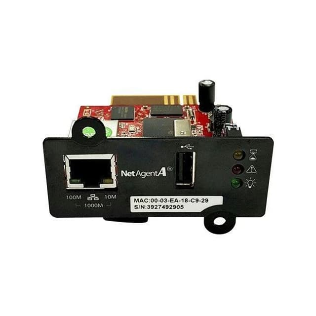 Внутренняя, SNMP карта, DA807, Разъём 10M/100M, RJ-45, UTP, Поддержка шифрования: HTTPS, SSL, SSH, SNMPv3, Многоязычный пользовательский интерфейс