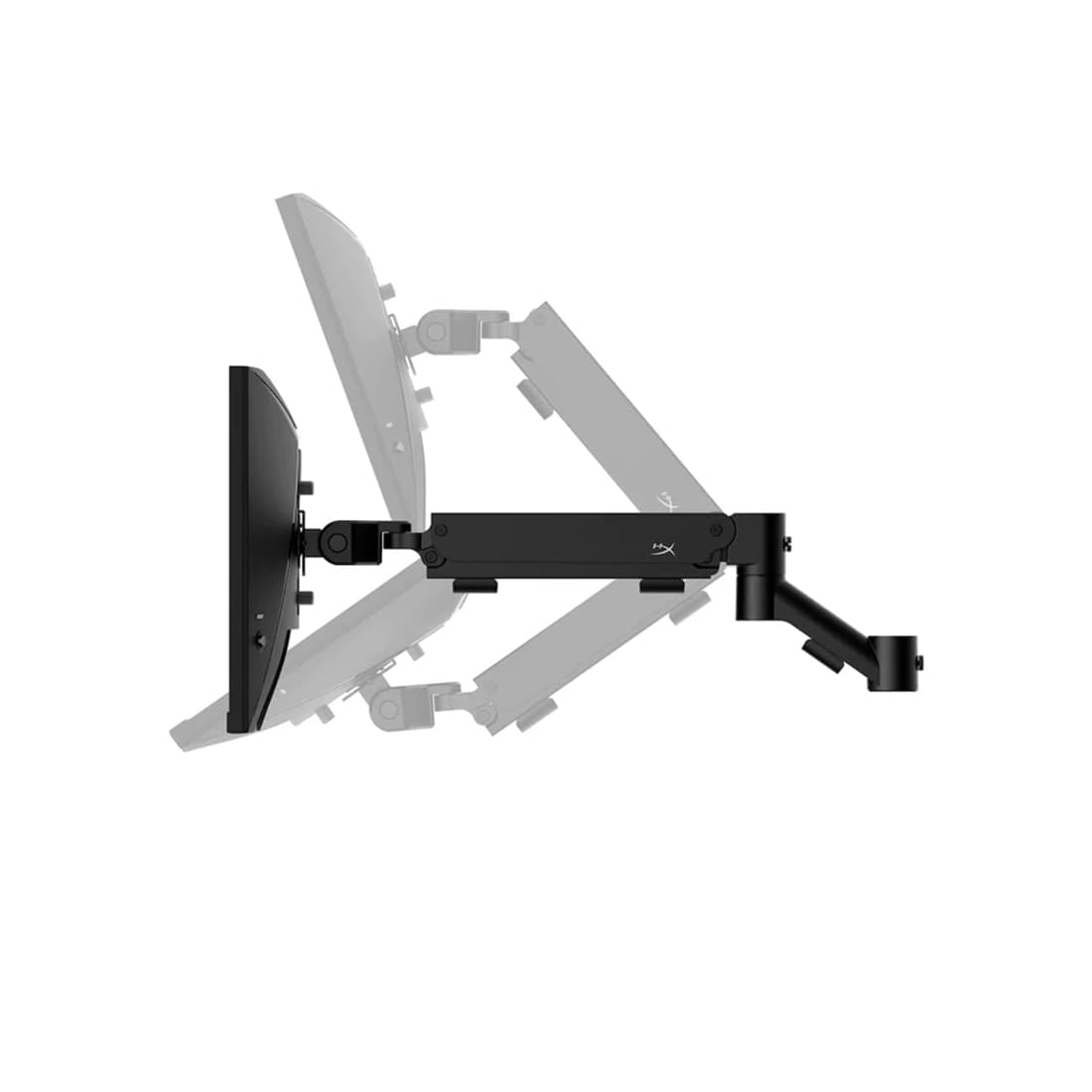 Кронштейн без основания для мониторов, HyperX, 66X82AA, Armada, Совместимые размеры дисплея 32", Нагрузка 9,1 кг, Наклон -25°~+60°, Поворот ±90°, Поворот руки ±180°, Подъем руки 31,2±0,5 см, VESA 75x75 мм,100x100 мм, Размер: 547x447x119 мм, Чёрный