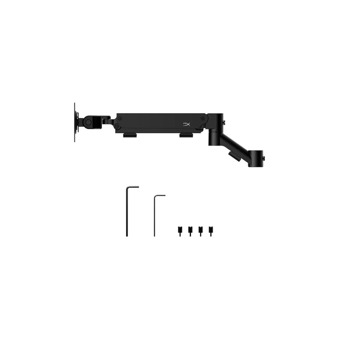 Кронштейн без основания для мониторов, HyperX, 66X82AA, Armada, Совместимые размеры дисплея 32", Нагрузка 9,1 кг, Наклон -25°~+60°, Поворот ±90°, Поворот руки ±180°, Подъем руки 31,2±0,5 см, VESA 75x75 мм,100x100 мм, Размер: 547x447x119 мм, Чёрный