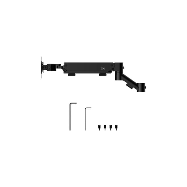 Кронштейн без основания для мониторов, HyperX, 66X82AA, Armada, Совместимые размеры дисплея 32", Нагрузка 9,1 кг, Наклон -25°~+60°, Поворот ±90°, Поворот руки ±180°, Подъем руки 31,2±0,5 см, VESA 75x75 мм,100x100 мм, Размер: 547x447x119 мм, Чёрный