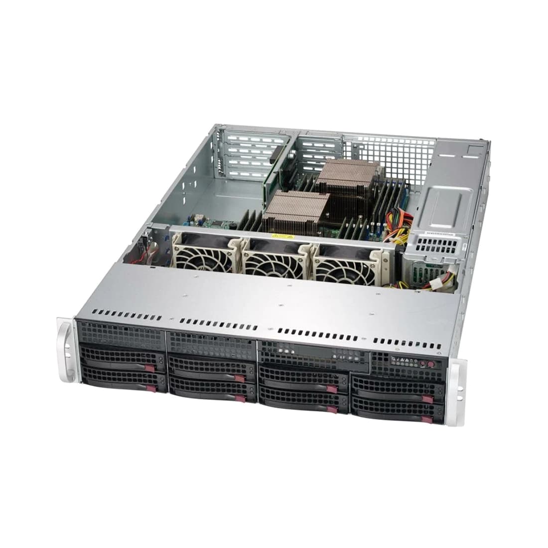 Серверное шасси, Supermicro, CSE-825TQC-R802LPB, 1U, 8x3.5" Hot-Swap, 2x800W
