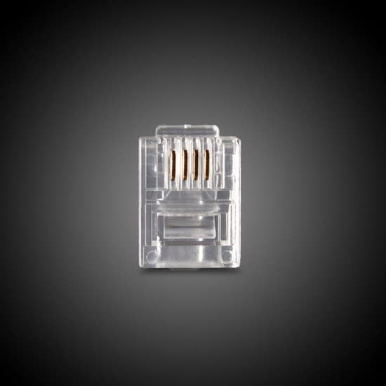 Коннектор, RJ-9, UTP RJ-9, 4 pin, Телекоммуникационный, 1000шт/уп, Пакет