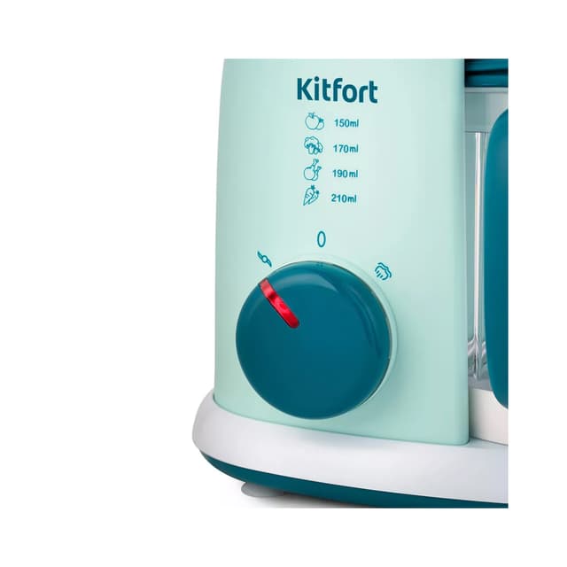 Блендер-пароварка, Kitfort, КТ-2305, Мощность 400 Вт, Ёмкость чаши 0,4 л, Ёмкость резервуара 0,23 л, Цвет зеленый