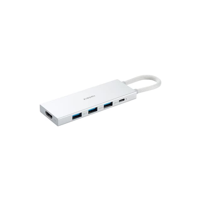 Док-станция, Xiaomi, XMDS05YM / BHR8804GL, 5 в 1, Type-C Hub, Серебристый