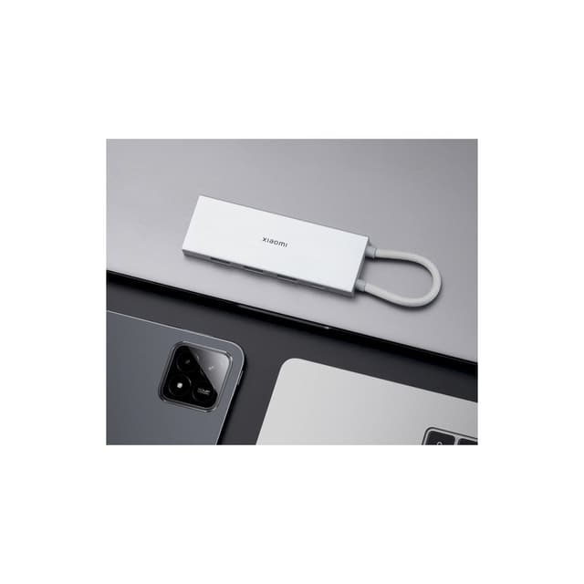 Док-станция, Xiaomi, XMDS05YM / BHR8804GL, 5 в 1, Type-C Hub, Серебристый