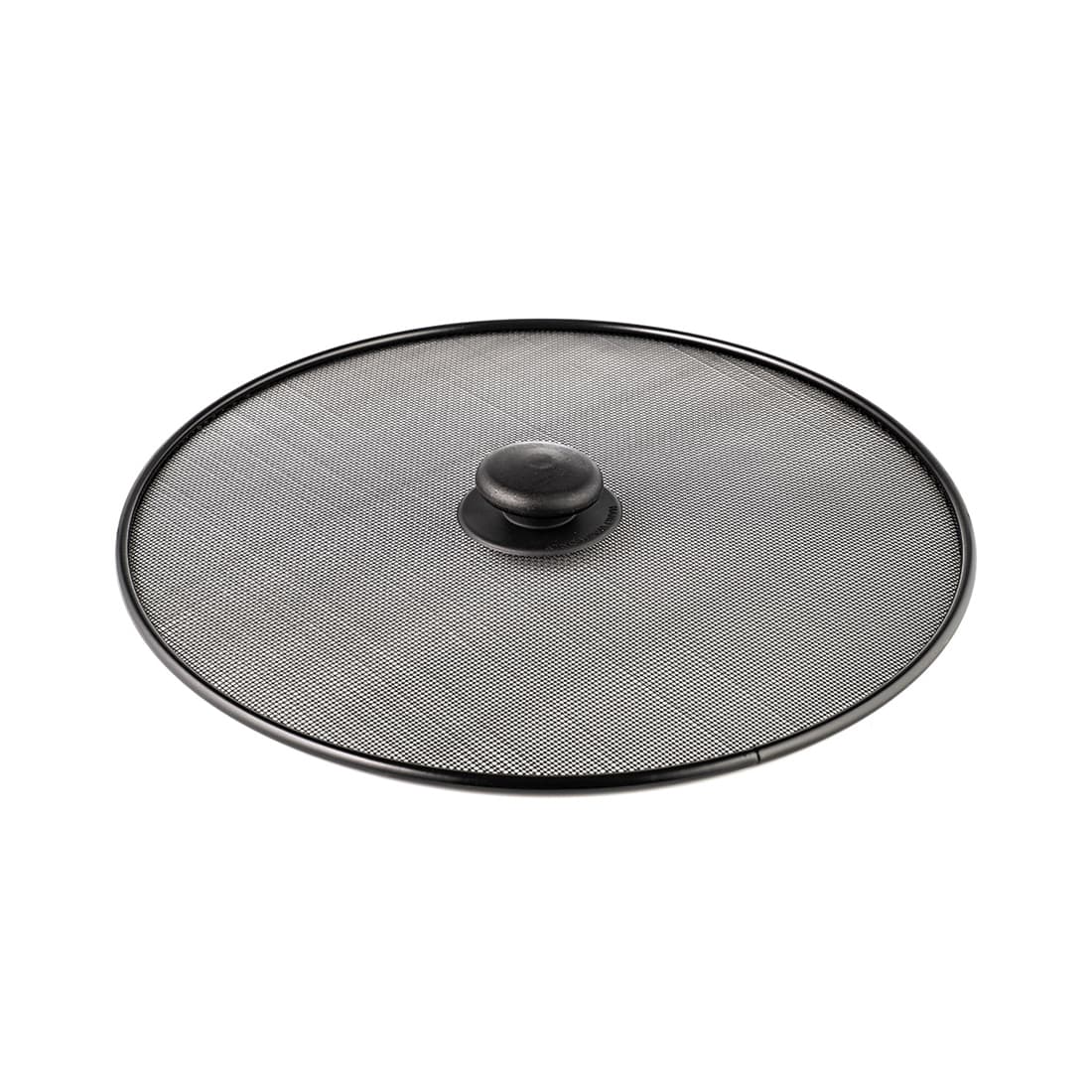 Крышка-экран, LARA, LR01-96, Диаметр 29 см, Нержавеющая сталь, Мойка ручная/в посудомоечной машине, Черный