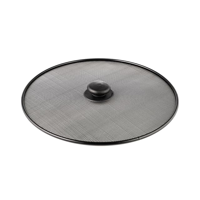 Крышка-экран, LARA, LR01-96, Диаметр 29 см, Нержавеющая сталь, Мойка ручная/в посудомоечной машине, Черный