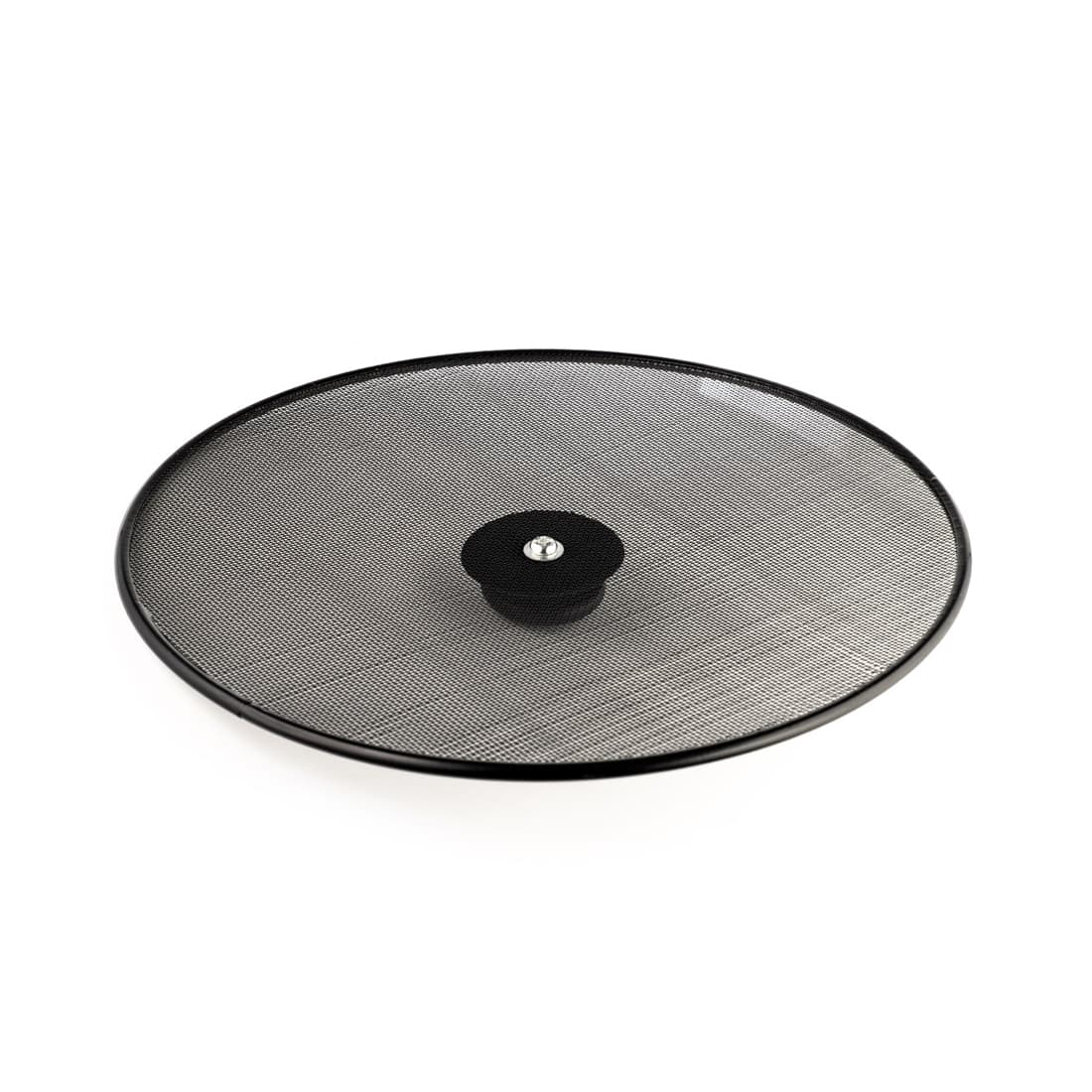 Крышка-экран, LARA, LR01-96, Диаметр 29 см, Нержавеющая сталь, Мойка ручная/в посудомоечной машине, Черный