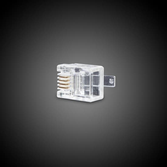 Коннектор, RJ-11, UTP RJ-11, 4 pin, 6P4C, Телекоммуникационный, 1000шт/уп, Пакет