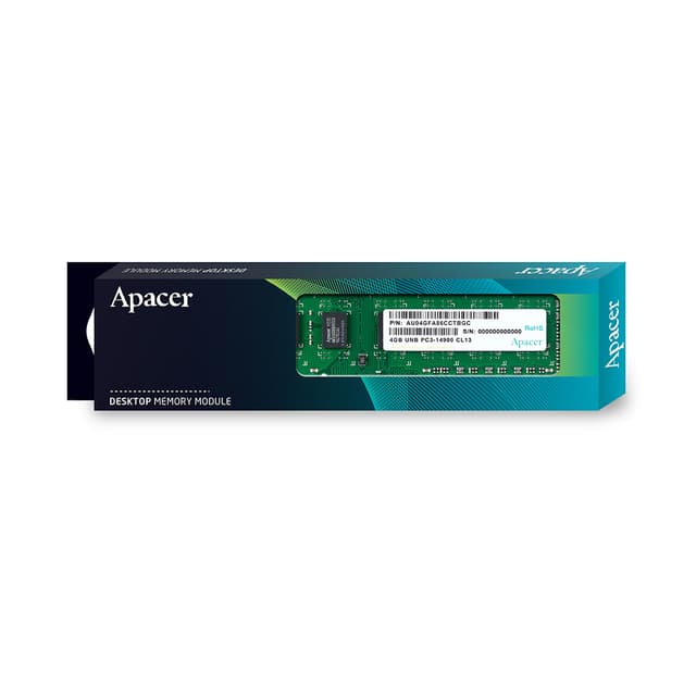 Модуль памяти, Apacer, DL.04G2K.KAM, DDR3, 4GB, DIMM <PC3-12800/1600MHz>