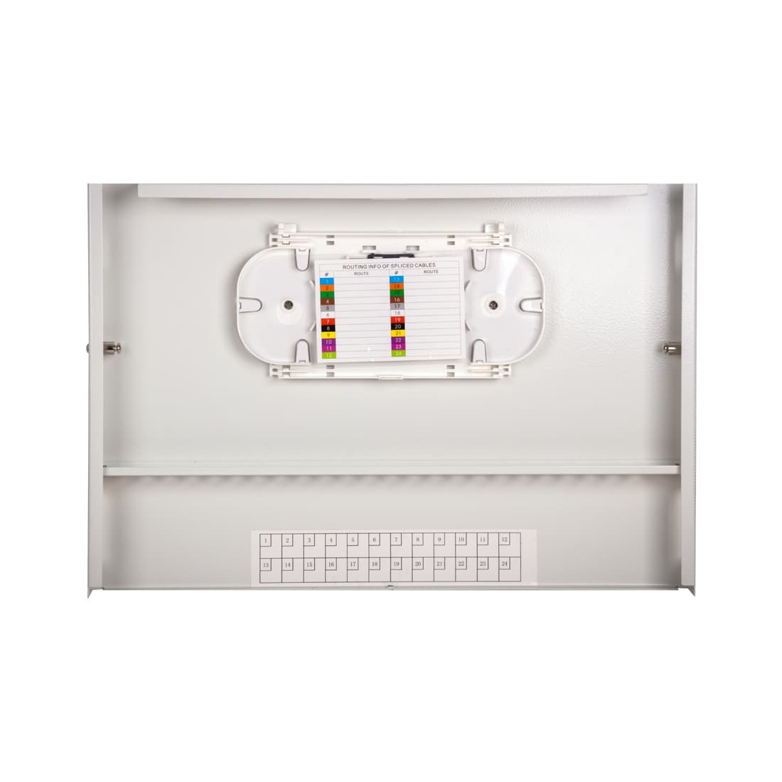 Оптический кросс, А-Оптик, АО-2403 19" (1U) FDF 24 порта, SC Simplex, LC Duplex, Без адаптеров и пигтейлов, Белый