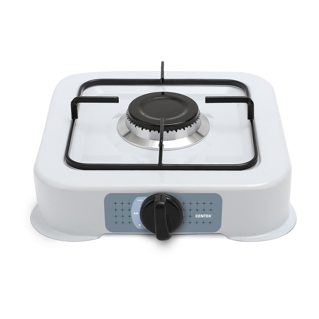Газовая плита, Centek, CT-1520, 1 конфорка, Сменная форсунка баллон/магистраль, Белый