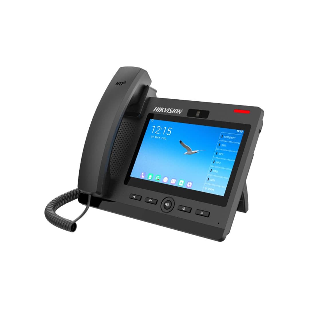 IP-видеотелефон, Hikvision, DS-KP9301-HE1, 20 SIP-линий, точка доступа SIP, встроенная камера с разрешением 1080P, два порта Gigabit Ethernet, стандартный блок питания PoE