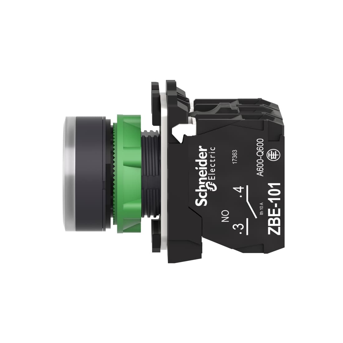 Кнопка, SE, XB5AW31B5, 22мм 24В с подсветкой белая