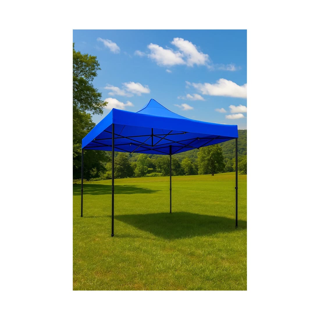 Палатка, XG Aurora Garden, 2903-B, 190*190*290 cm, Стальная труба, 420D oxford с покрытием ПВХ, Складной, Синий, Коричневая коробка