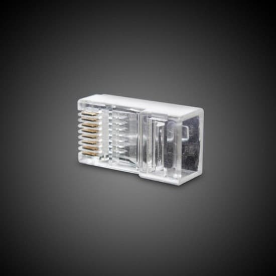 Коннектор, RJ-45, UTP RJ-45, Cat.5e, Телекоммуникационный, 1000 шт/уп, Пакет
