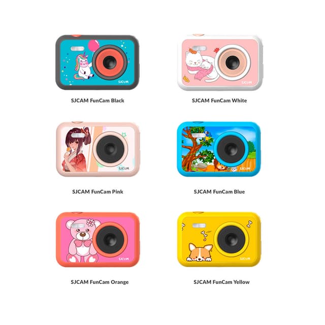 Экшн-камера, SJCAM, FunCam F1 Cloud, 1080p, 30fps, MicroSD до 32 Гб, Процессор GPCV1247, Фото 5 МП, Wifi , Bluetooth, 650mAh, Белый