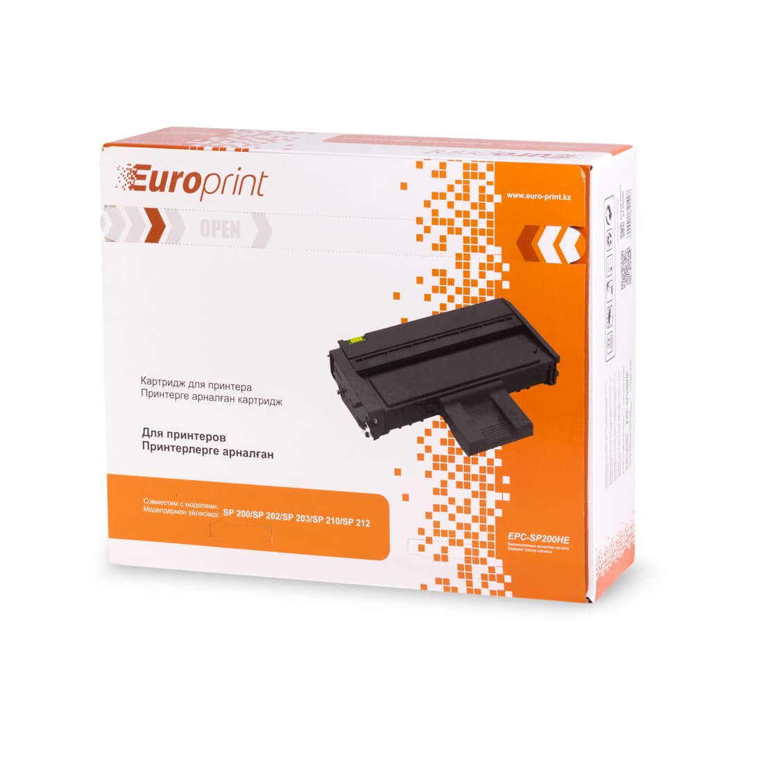 Картридж, Europrint, EPC-SP200HE, Для принтеров Ricoh SP-200/201/202/203/204/210/211/212, 2600 страниц.
