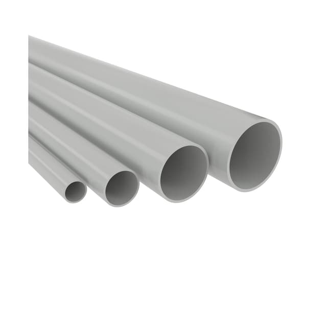 Труба гладкая жёсткая ПВХ, DKC, 63925, 25 мм, цвет серый