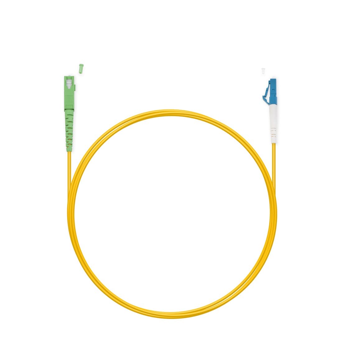 Патч корд Оптоволоконный,, SC/APC-LC/UPC SM 9/125 Simplex 3.0мм 1 м, LSZH