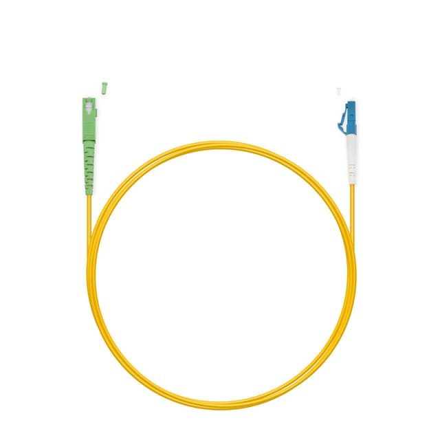 Патч корд Оптоволоконный,, SC/APC-LC/UPC SM 9/125 Simplex 3.0мм 1 м, LSZH