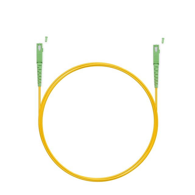 Патч корд оптоволоконный,, SC/APC-SC/APC SM 9/125 Simplex 2.0мм 1 м, LSZH