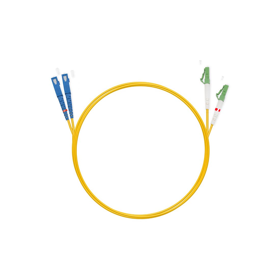 Патч корд оптоволоконный,, SC/UPC-LC/APC SM 9/125 Duplex 3.0мм 1 м, LSZH