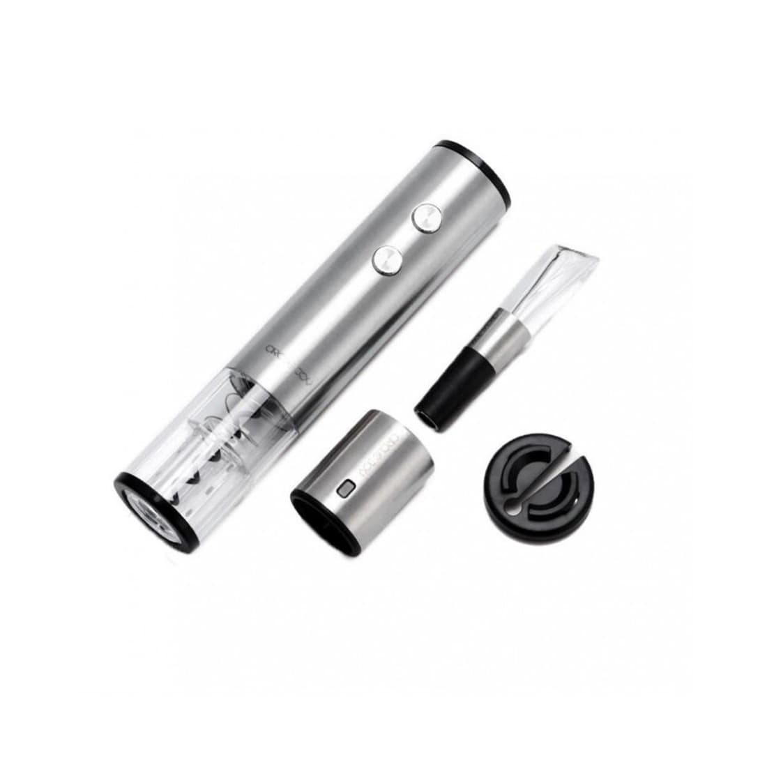 Винный набор аксессуаров, Xiaomi, Circle Joy Set, CJ-TZ02, Нержавеющая сталь, Пластик, Автоматический штопор, Многофункциональный круглый нож с защитой от детей (для открытия оловянных крышек и защитных этикеток, Металлическая пробка для вина, Аэратор