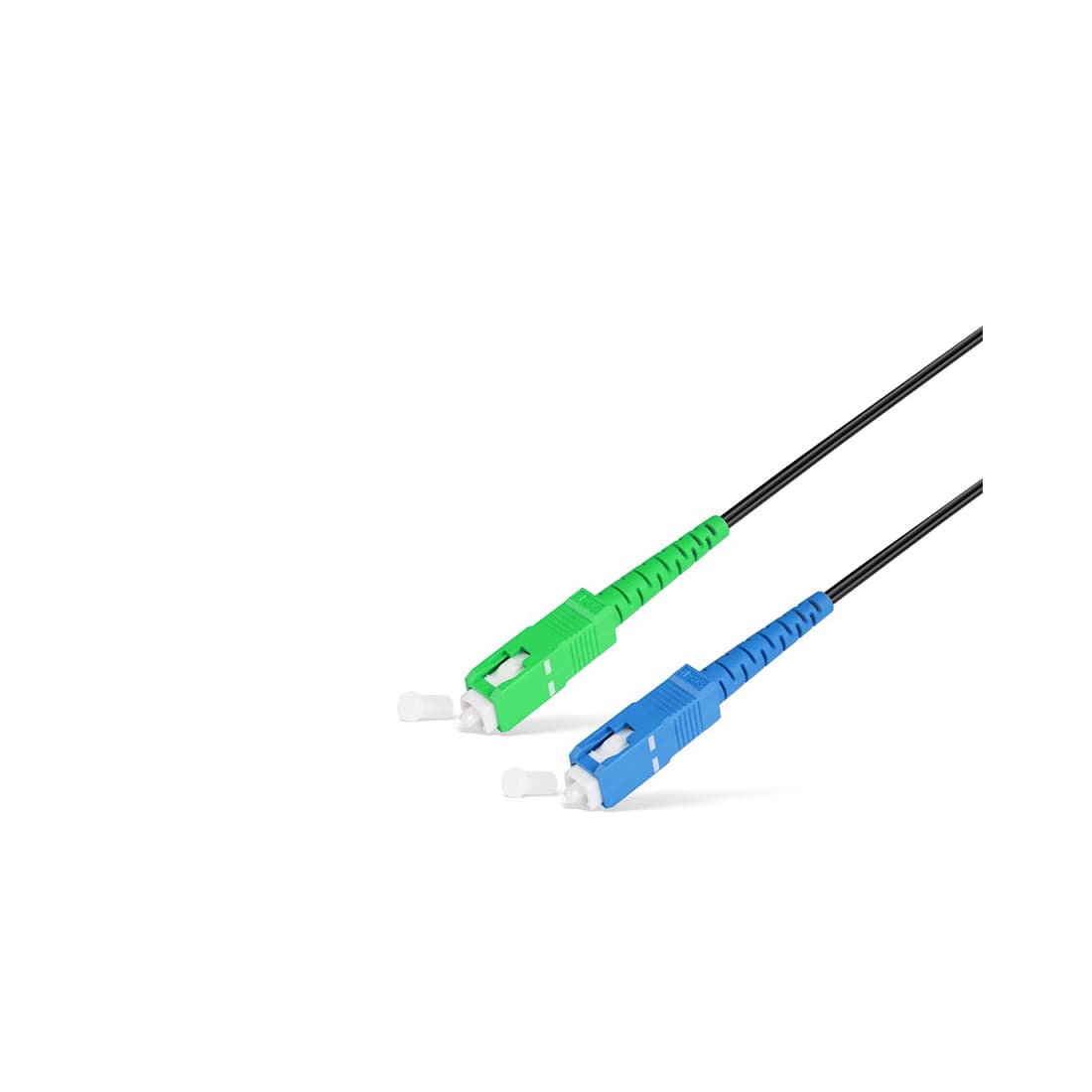 Абонентский FTTH Патч Корд,, SС/UPC-SC/APC SM 1 м, Для внешней прокладки, Чёрный, LSZH