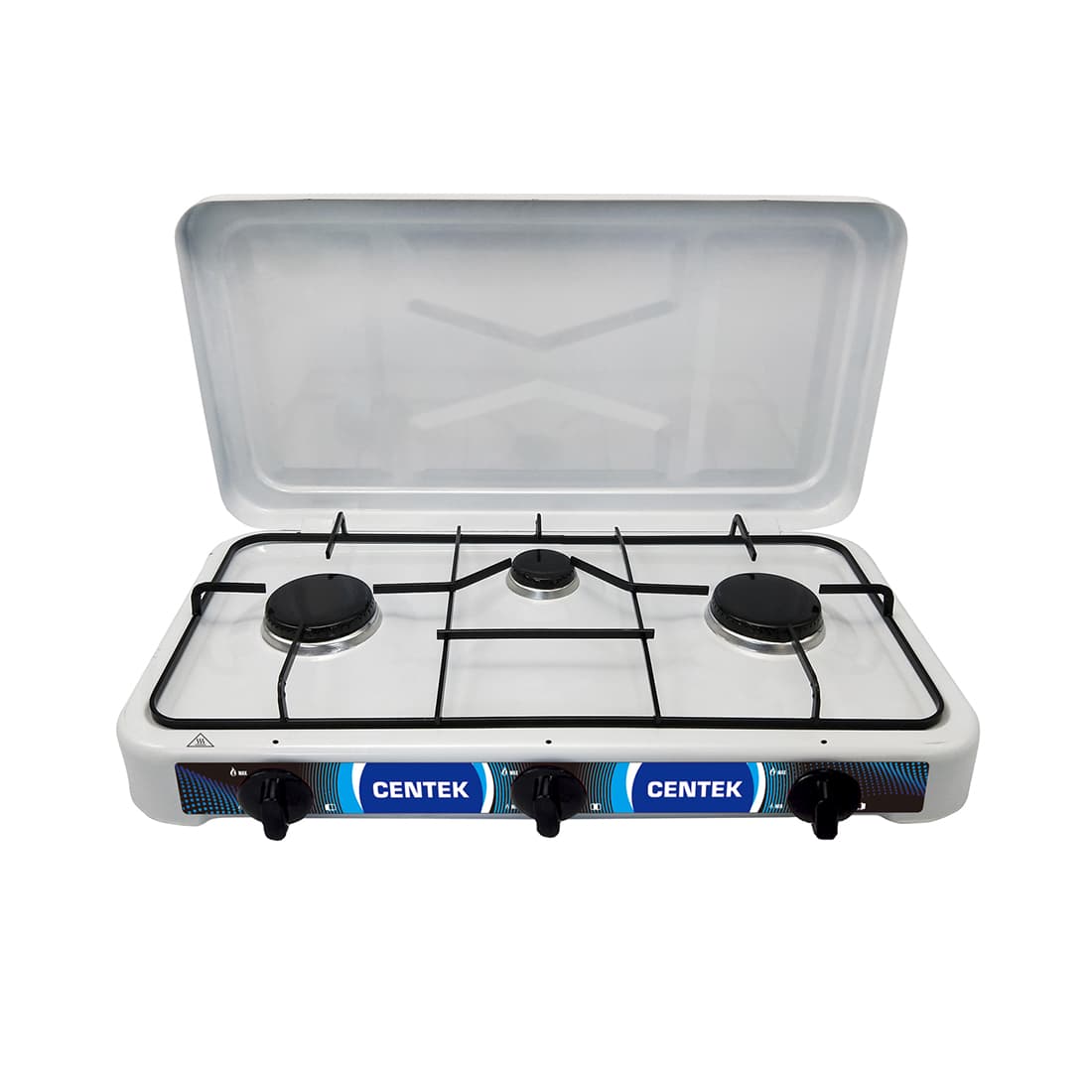 Газовая плита, Centek, CT-1522, 3 конфорки, БЕЗ сменных форсунок, Белый