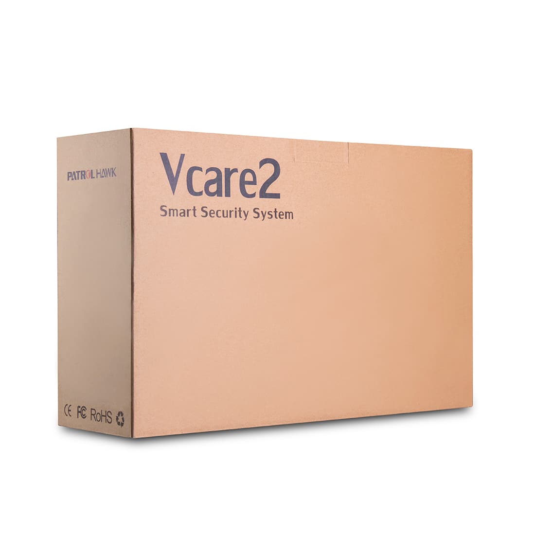 Беспроводной комплект системы безопасности, Patrol Hawk, C V-care (Премиум), Wi-Fi, GSM, 1x цент. панель, 1x дат. движения, 1x дат. размыкания, 2x пульт управления, 1x IP камера, 1x кнопка вызова, 1x дат. дыма, 1x дат. газа, 1x дат. воды, IOS и Andro