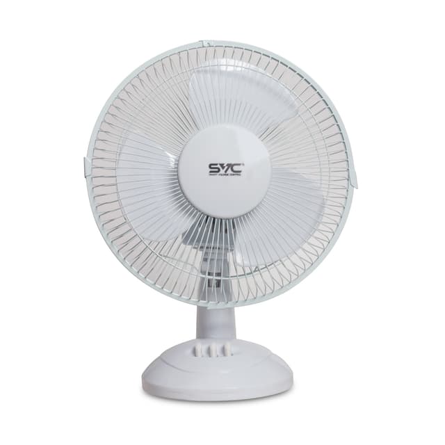 Вентилятор, SVC, AFD-925, Настольный, Площадь обдува: 15м2, Мощность: 25Вт, Диаметр: 9", Количество скоростей: 2, Автоповорот, Регулировка наклона, Белый