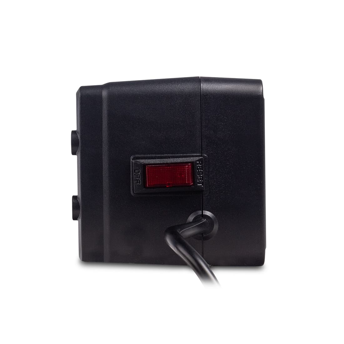 Стабилизатор (AVR), SVC, AVR-1005-U, Мощность 600ВА/300Вт, Диапазон работы AVR: 176-273В, Тип выходных разъёмов: Schuko х 3 шт., LED-индикаторы, Чёрный