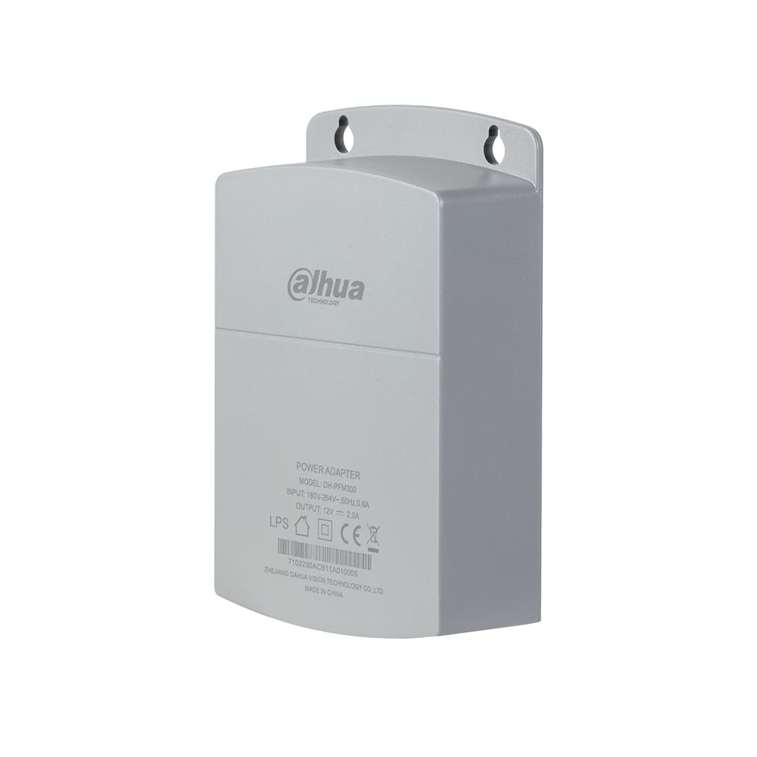 Адаптер питания, Dahua, DH-PFM300, Входное напряжение: AC 180  264 В, 50/60 Гц, 2 A Выходное напряжение: 12 В (±5%)