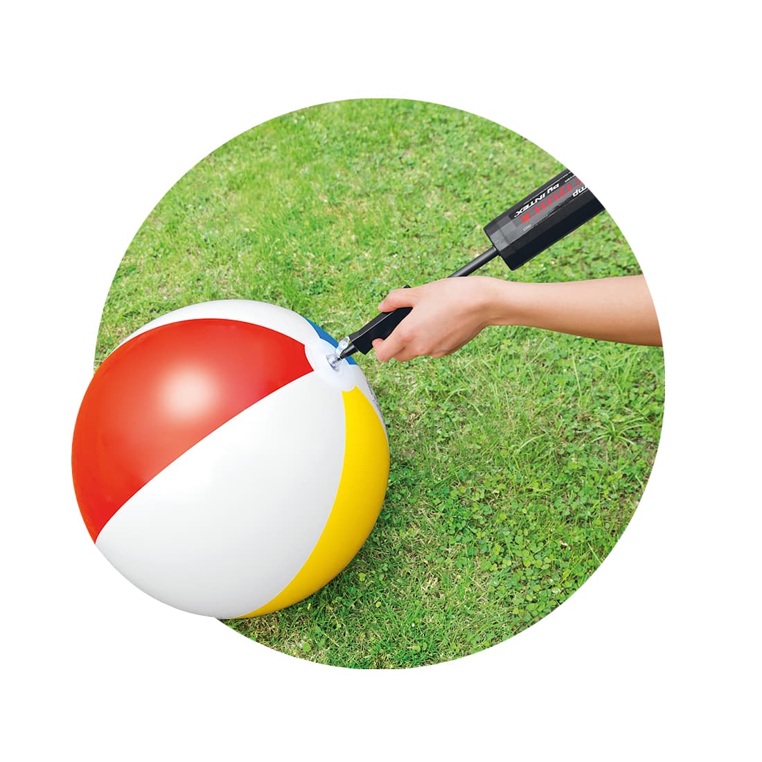 Насос ручной Double Quick Mini Hand Pump 29 см., INTEX, 69613, Пластик, Объем камеры 0.45 л., Черный, Пакет