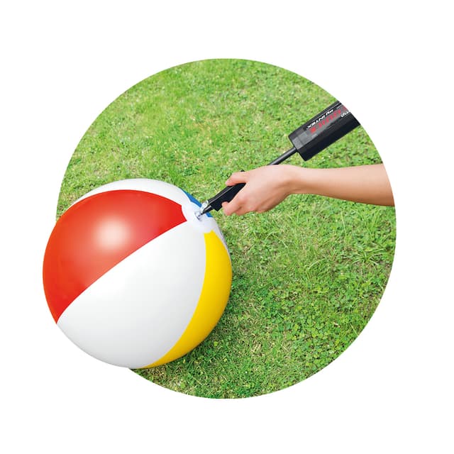 Насос ручной Double Quick Mini Hand Pump 29 см., INTEX, 69613, Пластик, Объем камеры 0.45 л., Черный, Пакет