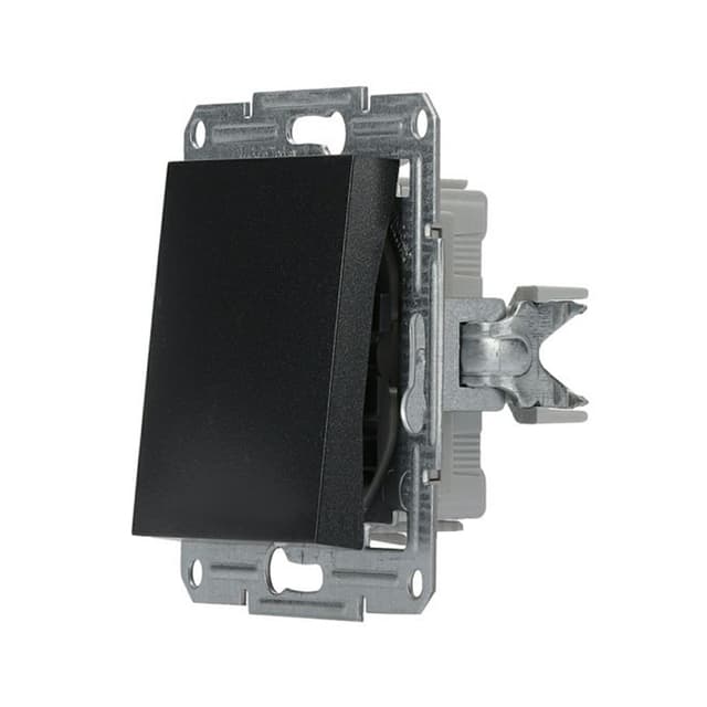 Выключатель одноклавишный, SE, EPH0100171, Asfora 10AX механизм, быстрозажимные клеммы антрацит