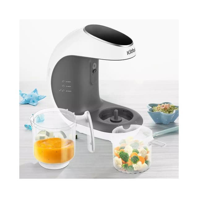 Блендер-пароварка, Kitfort, КТ-2322-1, Максимальная мощность 300 Вт, Полезный объем кувшина 0.3 л, Материал корпуса пластик, Цвет белый