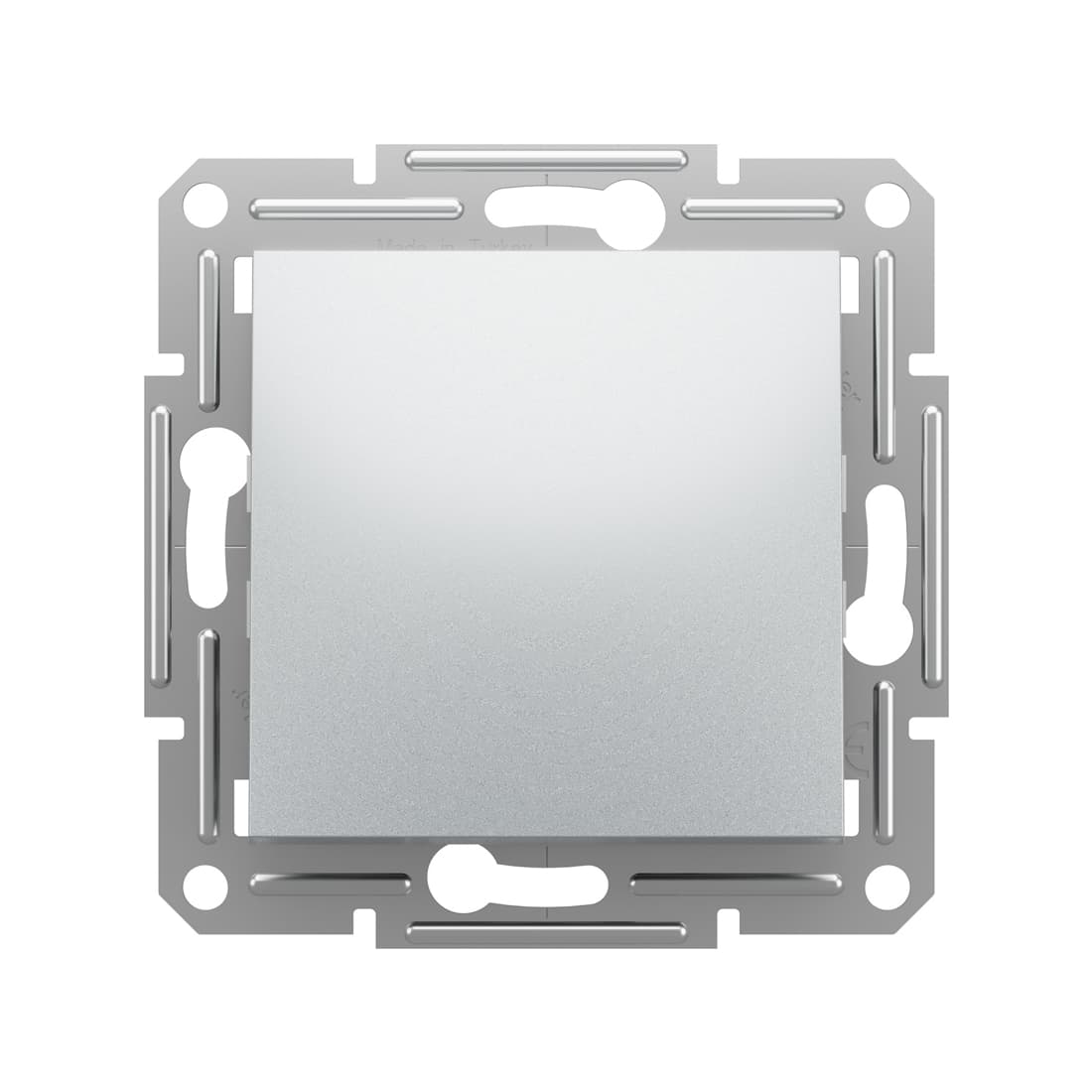 Выключатель одноклавишный, SE, EPH0100161, Asfora 10AX механизм быстрозажимной алюминий