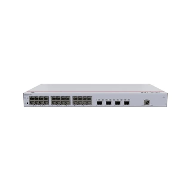 Коммутатор, Huawei, S220-24T4X, L2, 24 порта 10/100/1000M RJ-45, 4 порта SFP+, встроенное питание от сети переменного тока, консольный порт RJ-45, Количество модулей вентиляторов 1