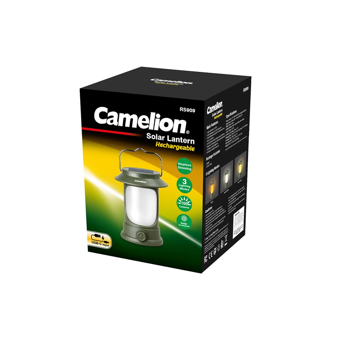 Фонарь перезаряжаемый, Camelion, RS909