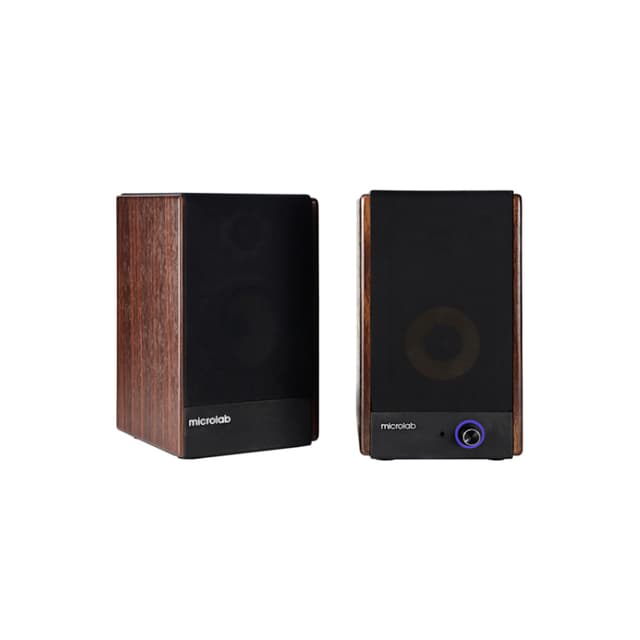 Колонки, Microlab, SOLO3, Bluetooth 5.3, AUX, 40 Вт, 80 Гц - 20 кГц, Соотношение сигнал/шум: > 75 дБ, 142 x 153 x 231 мм, Коричневый