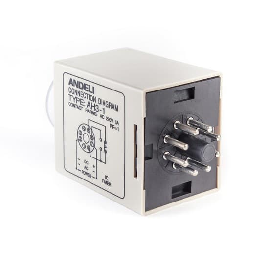 Реле времени, ANDELI, АH3-2 (0-60 min) AC 220V